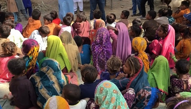 Community event with children